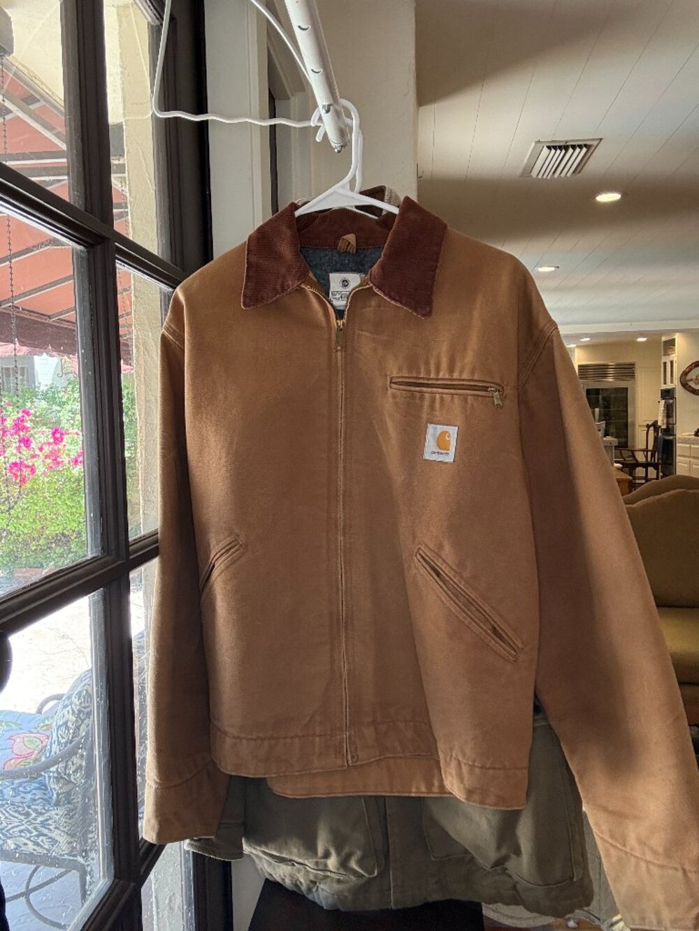 Vintage Carhartt Fleece Lined Detroit Work Jacket 44 Regular